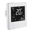 Smart Boiler Heating Thermostat WIFI APP Voice Control LCD Touch Screen Programmable White 95‑240V