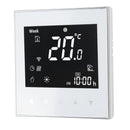 Smart Boiler Heating Thermostat WIFI APP Voice Control LCD Touch Screen Programmable White 95‑240V