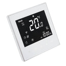Smart Boiler Heating Thermostat WIFI APP Voice Control LCD Touch Screen Programmable White 95‑240V