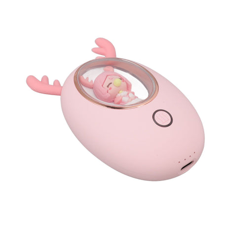 Rechargeable Hand Warmer USB 3000mAh Portable Electric Hand Warmer Power Bank Men Women Winter Gifts for Outdoor Sports Golf Camping Pink