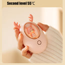 Rechargeable Hand Warmer USB 3000mAh Portable Electric Hand Warmer Power Bank Men Women Winter Gifts for Outdoor Sports Golf Camping Pink