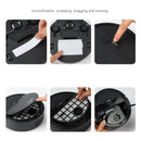 Robot Vacuum Cleaner USB Smart 3 In 1 Suction Sweeping Mopping Function Automatic Vacuum Cleaner for Small Apartments Black