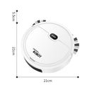 Robot Vacuum Cleaner USB Smart 3 In 1 Suction Sweeping Mopping Function Automatic Vacuum Cleaner for Small Apartments White