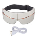 Eye Massager Smart Bluetooth Heating Vibration USB Charging Eye Massage Machine for Home Dorm White