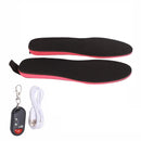 Heated Insoles DIY Cuttable Smart Remote Control USB Rechargeable Electric Heating Insoles for Men Women Outdoor Size 35‑40