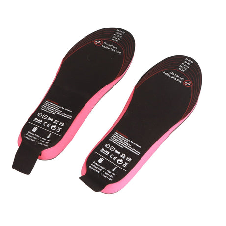 Heated Insoles DIY Cuttable Smart Remote Control USB Rechargeable Electric Heating Insoles for Men Women Outdoor Size 35‑40