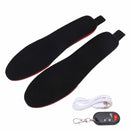 Heated Insoles DIY Cuttable Smart Remote Control USB Rechargeable Electric Heating Insoles for Men Women Outdoor Size 41‑45