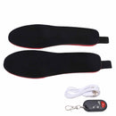 Heated Insoles DIY Cuttable Smart Remote Control USB Rechargeable Electric Heating Insoles for Men Women Outdoor Size 41‑45