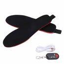 Heated Insoles DIY Cuttable Smart Remote Control USB Rechargeable Electric Heating Insoles for Men Women Outdoor Size 41‑45