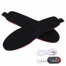 Heated Insoles DIY Cuttable Smart Remote Control USB Rechargeable Electric Heating Insoles for Men Women Outdoor Size 41‑45