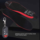 Heated Insoles DIY Cuttable Smart Remote Control USB Rechargeable Electric Heating Insoles for Men Women Outdoor Size 41‑45
