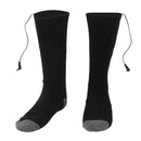 Smart Heating Socks Foot Thermal Electric Heated Stockings Winter Cold Resistant Electric Socks Black