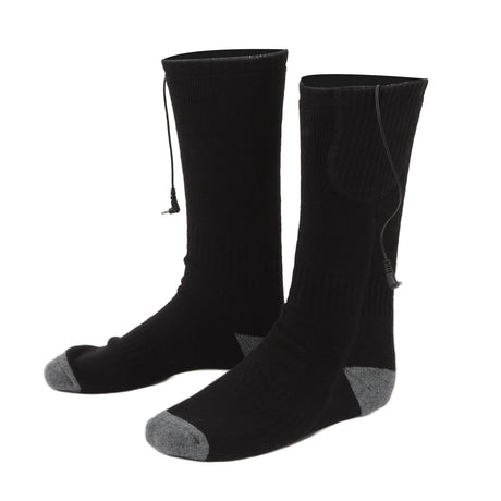 Smart Heating Socks Foot Thermal Electric Heated Stockings Winter Cold Resistant Electric Socks Black