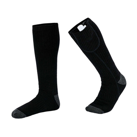 Smart Heating Socks Foot Thermal Electric Heated Stockings Winter Cold Resistant Electric Socks Black