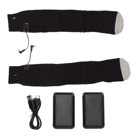 Electric Heated Socks Pure Cotton 3 Modes Adjustment USB Rechargeable Men Women Battery Socks for Winter