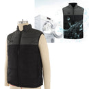 USB Electric Heated Vest Electric Heating Jacket Rechargeable Intelligent Dual Control Heating Vest Graphene Warm Heated Clothing XXXL