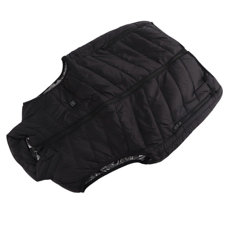 Heated Jacket Unisex 3 Gears Four Zones Heating Polyester Fiber Electric Thermal Vest for Outdoor Winter M