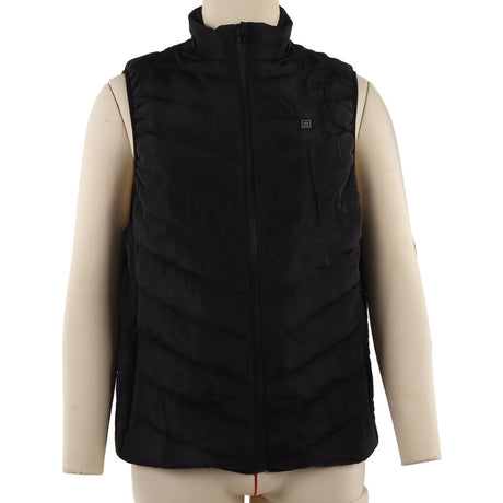 Heated Jacket Unisex 3 Gears Four Zones Heating Polyester Fiber Electric Thermal Vest for Outdoor Winter M