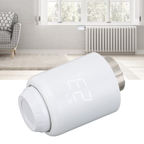 Smart Thermostat Radiator Rotatable Screen Programmable Schedule Intelligent Radiator Thermostat Valve for Zigbee