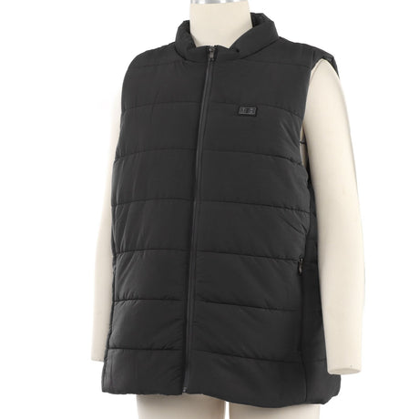 USB Heating Down Vest Dual Control Smart Electric Vest Men Women Winter Thermal Heated Vest M