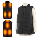 USB Heating Down Vest Dual Control Smart Electric Vest Men Women Winter Thermal Heated Vest M