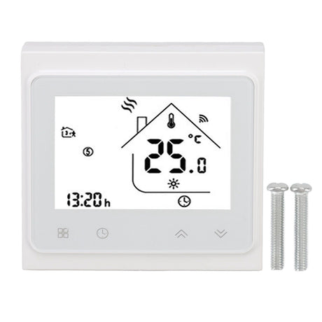Smart Thermostat for Zigbee Mobile Phone App Voice Control Smart Remote Water Heating Thermostat AC 95‑240V White