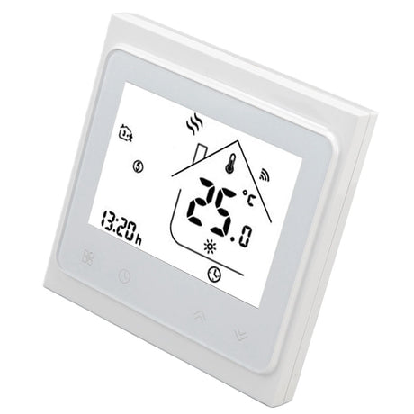Smart Thermostat for Zigbee Mobile Phone App Voice Control Smart Remote Water Heating Thermostat AC 95‑240V White