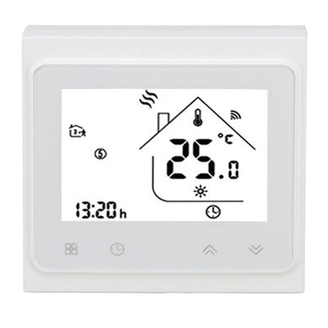 Smart Thermostat for Zigbee Mobile Phone App Voice Control Smart Remote Water Heating Thermostat AC 95‑240V White