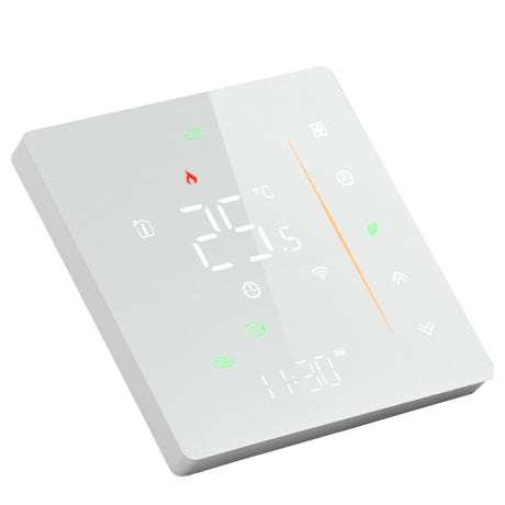 Smart Thermostat WiFi Programmable Phone App Control Water Floor Heating Temperature Controller for Tuya AC 95‑240V White