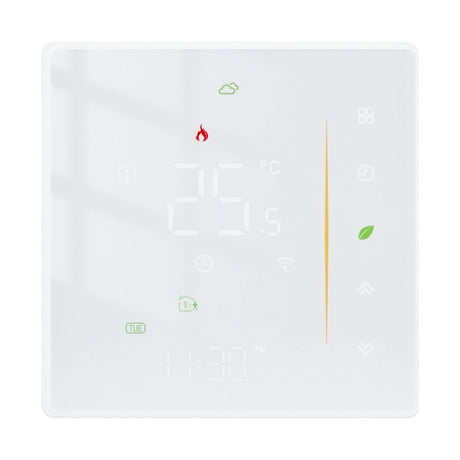 Household Smart Thermostat Programmable App Voice Control Electric Floor Heating Temperature Controller for ZigBee AC 95‑240V White
