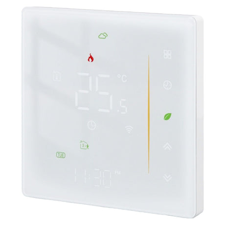 Household Smart Thermostat Programmable App Voice Control Electric Floor Heating Temperature Controller for ZigBee AC 95‑240V White