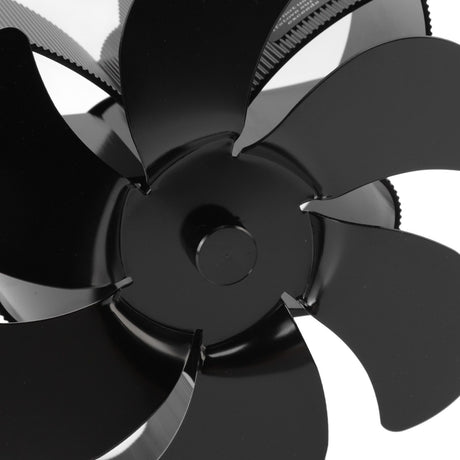Stove Fan 6 Blades Greater Air Volume Low Noise Operation Wear Resistance Fireplace Fan Black L