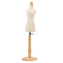 Female Dress Form Professional Beech Wood Durable Sewing Dress Form with Wooden Base for Clothing Dress Display