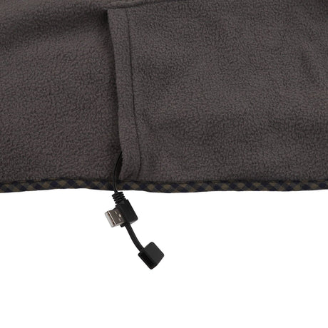 Electric Heating Blanket Fast Heating USB Electric Throw Blanket with Larger Heating Area for Students Office Workers Gray Green