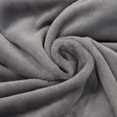 USB Electric Blanket Cozy Soft Portable Temperature Control Machine Washable Heated Shawl Throws for Car Home Travel Light Grey
