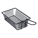 Fryer Basket Food Grade Stainless Steel French Fry Holder Frying Strainer with Handle for Restaurant Home Short Rectangle