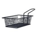 Fryer Basket Food Grade Stainless Steel French Fry Holder Frying Strainer with Handle for Restaurant Home Short Rectangle