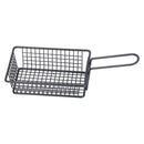 Fryer Basket Food Grade Stainless Steel French Fry Holder Frying Strainer with Handle for Restaurant Home Short Rectangle