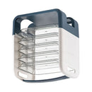 Four Layers Dish Preparation Plate Drawer Design Plastic Vegetable Preparation Rack Kitchen Storage Rack Blue