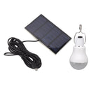Portable Solar LED Light Bulb Rechargeable Solar Light Bulb for Outdoor Hiking Fishing Camping Tent