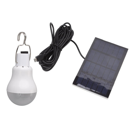 Portable Solar LED Light Bulb Rechargeable Solar Light Bulb for Outdoor Hiking Fishing Camping Tent