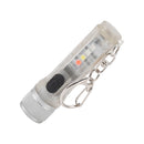 Strong Light Mini Keychain Flashlight Outdoor Portable Super Bright Multifunction LED Flashlight USB Rechargeable Fluorescent Model
