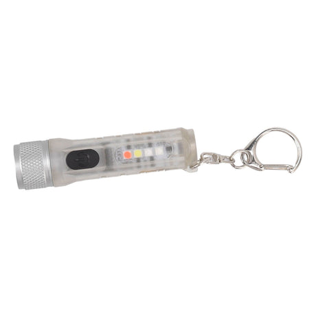 Strong Light Mini Keychain Flashlight Outdoor Portable Super Bright Multifunction LED Flashlight USB Rechargeable Fluorescent Model