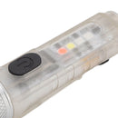 Strong Light Mini Keychain Flashlight Outdoor Portable Super Bright Multifunction LED Flashlight USB Rechargeable Fluorescent Model