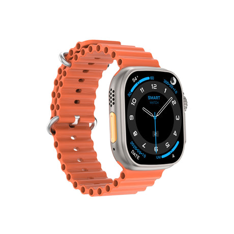 DT Ultra 4 Smart Watch Full Touch Screen Fitness Tracker for Men Women，Orange