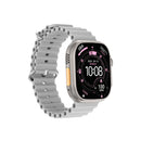 DT Ultra 4 Smart Watch Full Touch Screen Fitness Tracker for Men Women，White