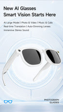 Dth03 AI Smart Sunglasses, UV400 Protection Bluetooth Call Audio Glasses，black
