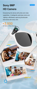 Dth03 AI Smart Sunglasses, UV400 Protection Bluetooth Call Audio Glasses，black