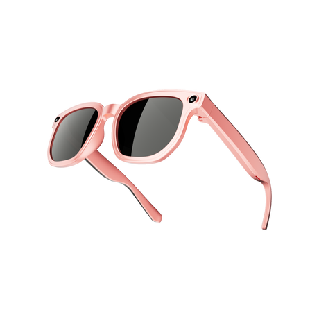 Dth03 AI Smart Sunglasses, UV400 Protection Bluetooth Call Audio Glasses，pink