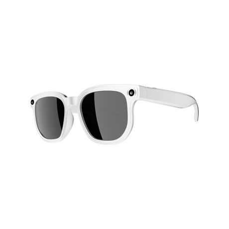Dth03 AI Smart Sunglasses, UV400 Protection Bluetooth Call Audio Glasses，white